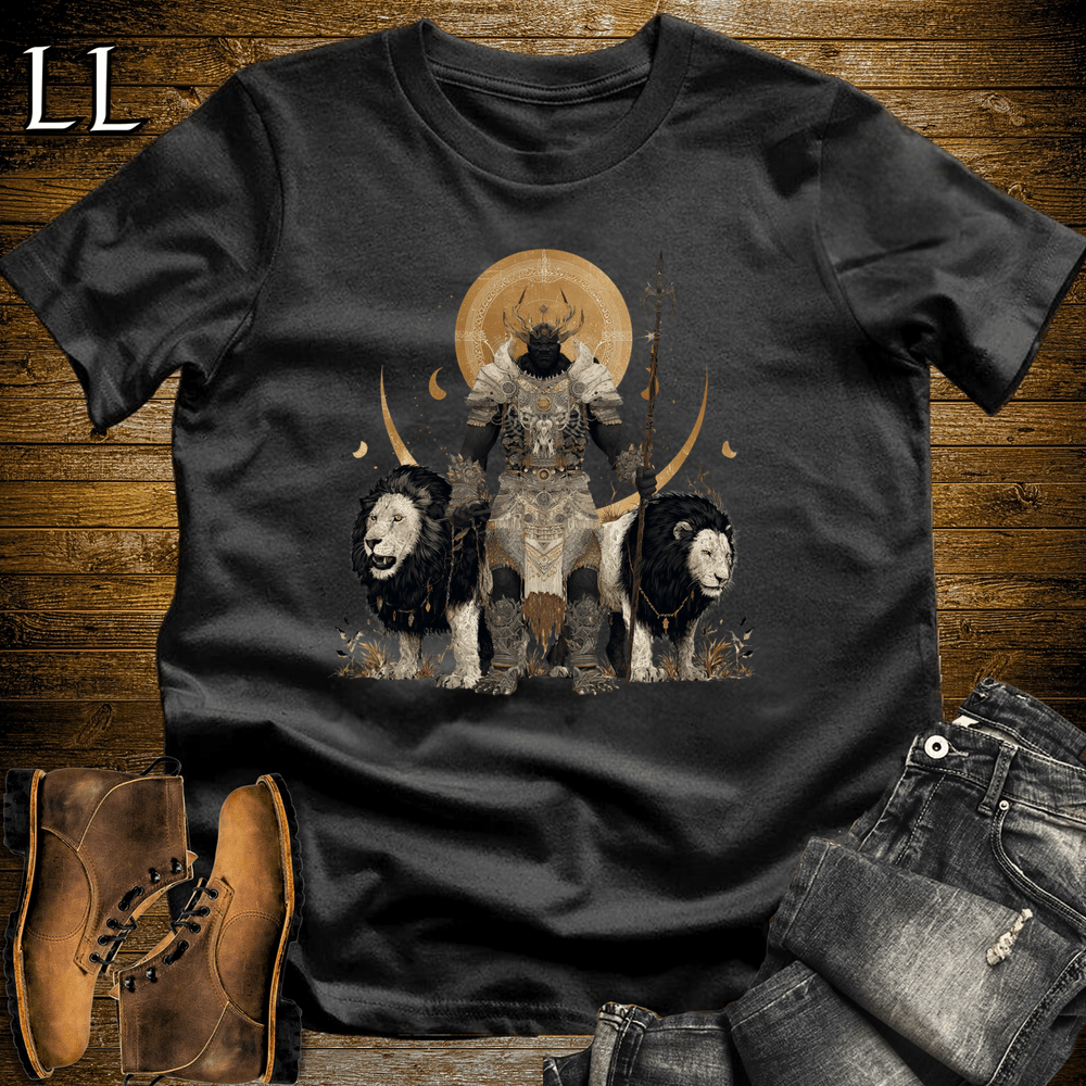 African White Lion King Softstyle Tee - Black - LegacyLayers