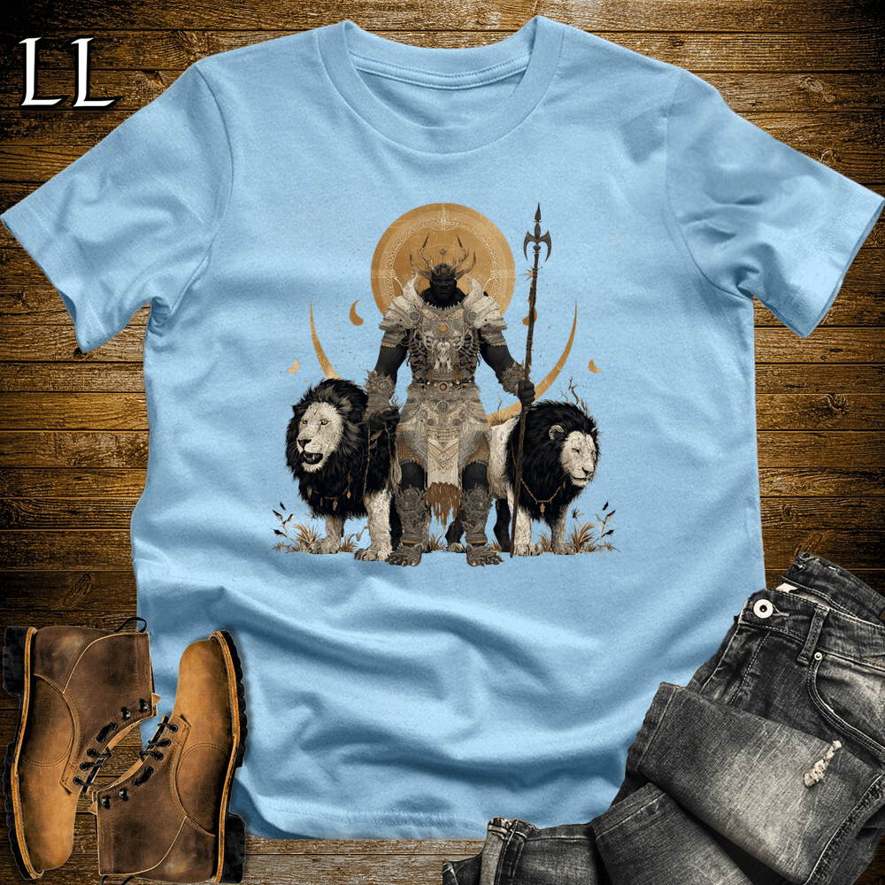 African White Lion King Softstyle Tee - Light Blue - LegacyLayers