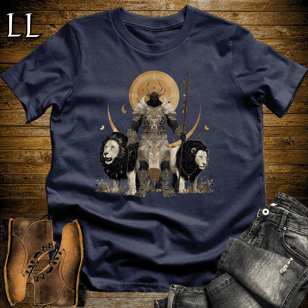 African White Lion King Softstyle Tee - Navy - LegacyLayers