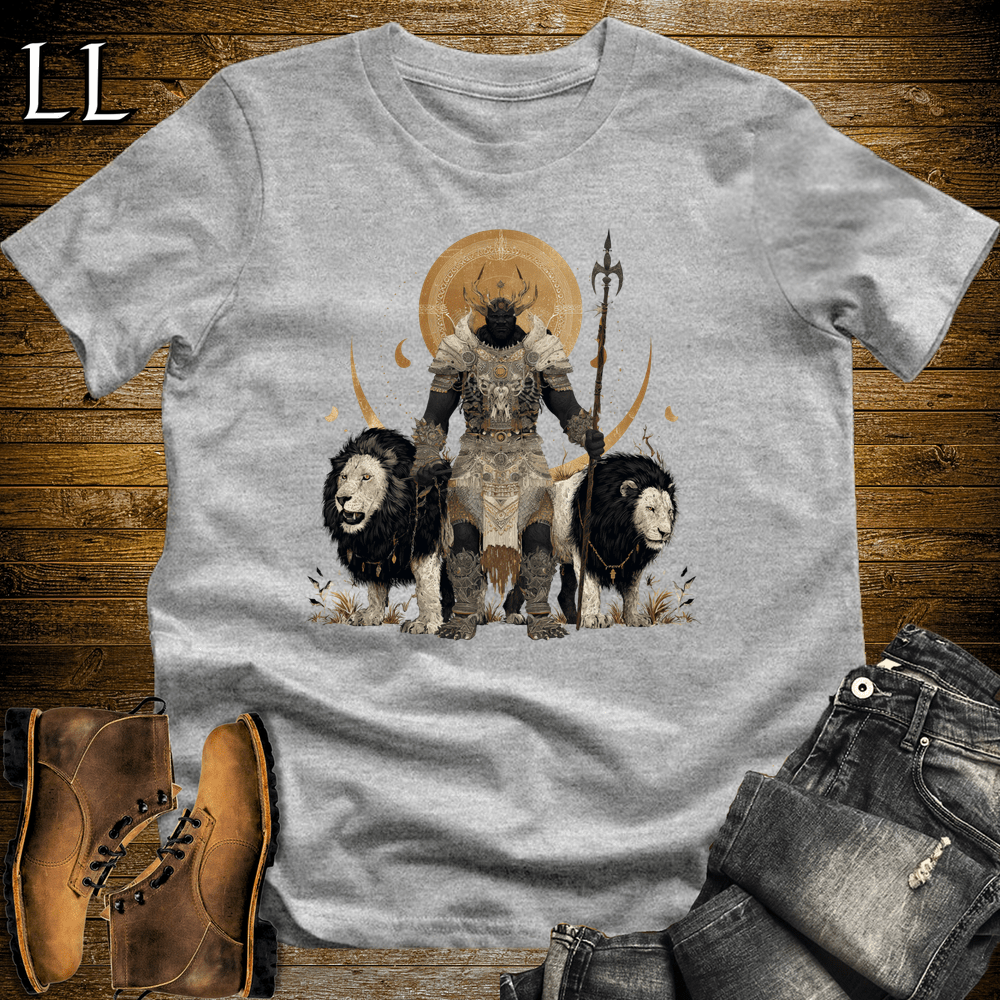 African White Lion King Softstyle Tee - Sport Grey - LegacyLayers