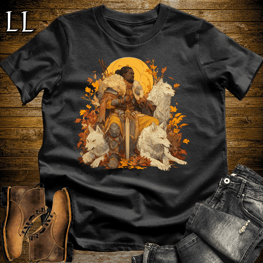 African Wolf Warrior Softstyle Tee - Black - LegacyLayers