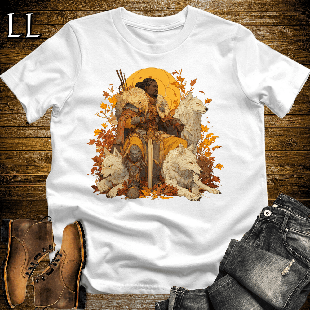 African Wolf Warrior Softstyle Tee - White - LegacyLayers