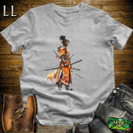 African Woman Samurai Softstyle Tee Sport Grey | Warrior Queen Shirt