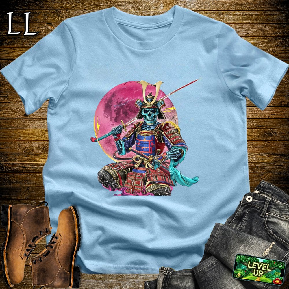 AfterLife Samurai Light Blue | Ethereal Warrior Graphic Tee