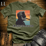 "Aging Like A Fine Cigar" cigar lifestyle graphic tee in Military Green — by Legacy Layers