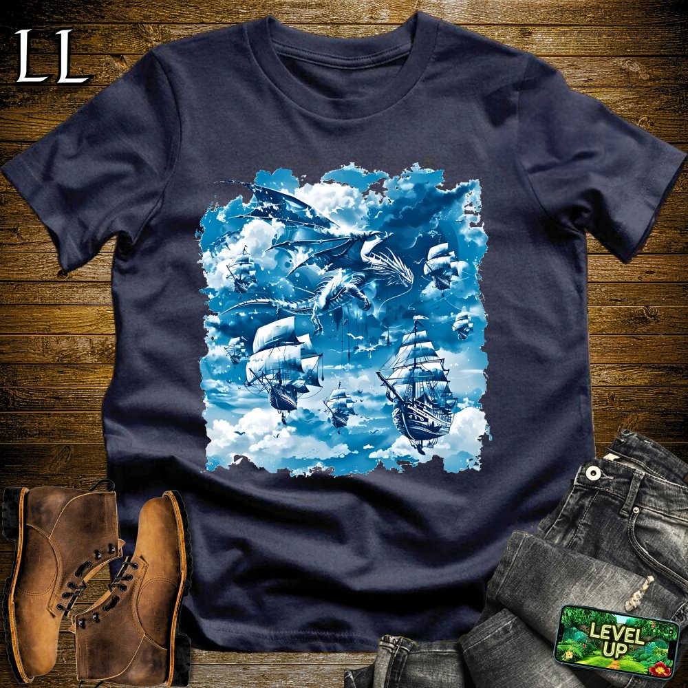 Air Dragon Battle Softstyle Tee - Navy - LegacyLayers