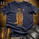 Aje African Goddess Softstyle Tee Navy | Yoruba Wealth Goddess Tee
