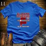 Alabama Cigar Smoker T-Shirt Royal Blue | Alabama Cigar Gift