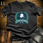 Alaska Cigar Smoker Shield T-Shirt Black | Alaska Cigar Crest Shirt