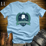 Alaska Cigar Smoker Shield T-Shirt Light Blue | Alaska Cigar Crest Shirt