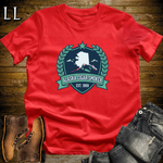 Alaska Cigar Smoker Shield T-Shirt Red | Alaska Cigar Crest Shirt