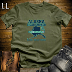Alaska Cigar Smoker T-Shirt Military Green | Alaska Cigar Lover Gift