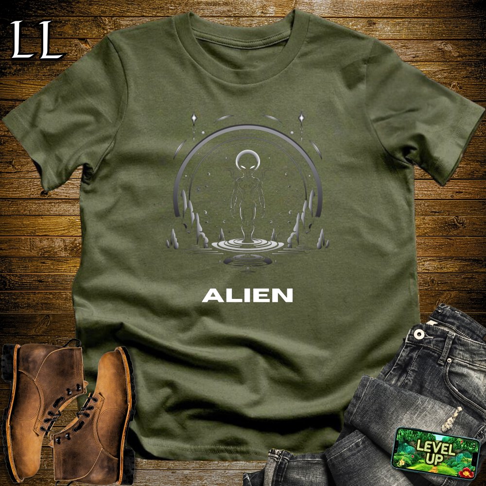 Alien Softstyle Tee - Military Green - LegacyLayers