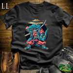 Aligator Samurai White | Warrior Animal Graphic Tee