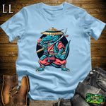 Aligator Samurai Black | Warrior Animal Graphic Tee