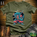Aligator Samurai Navy | Warrior Animal Graphic Tee