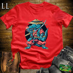 Aligator Samurai Royal Blue | Warrior Animal Graphic Tee