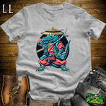 Aligator Samurai Sport Grey | Warrior Animal Graphic Tee