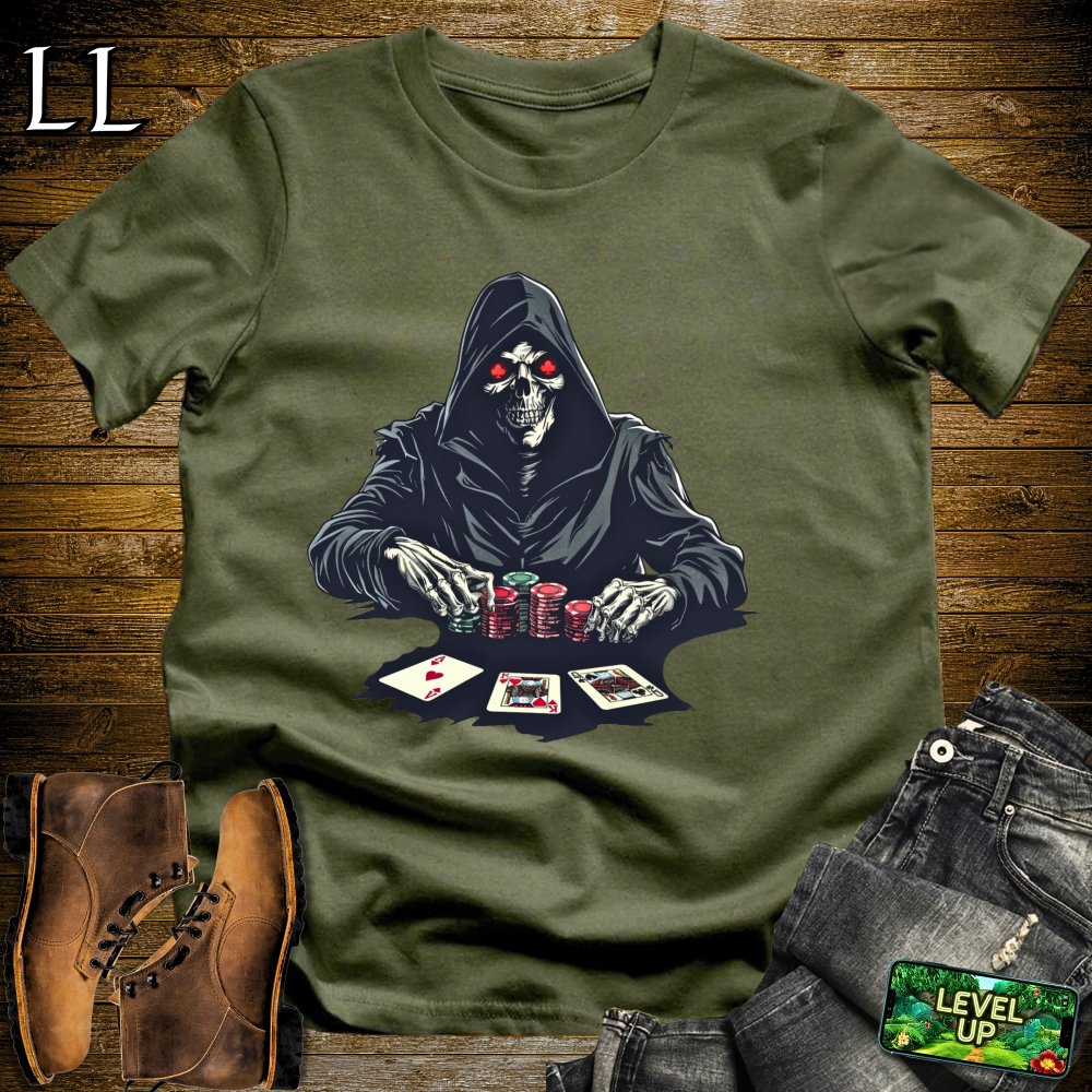 All In Grim Reaper Softstyle Tee - Military Green - LegacyLayers