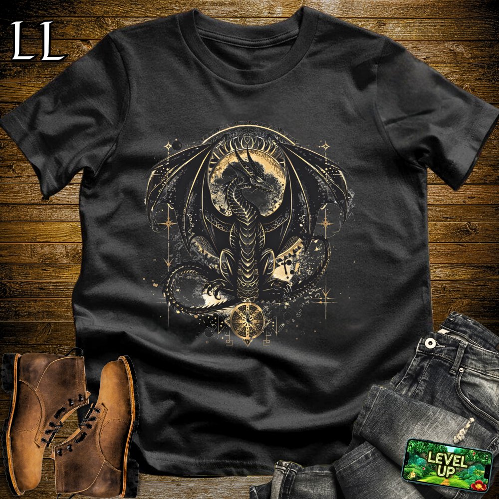 Ancient Dragon Softstyle Tee - Black - LegacyLayers