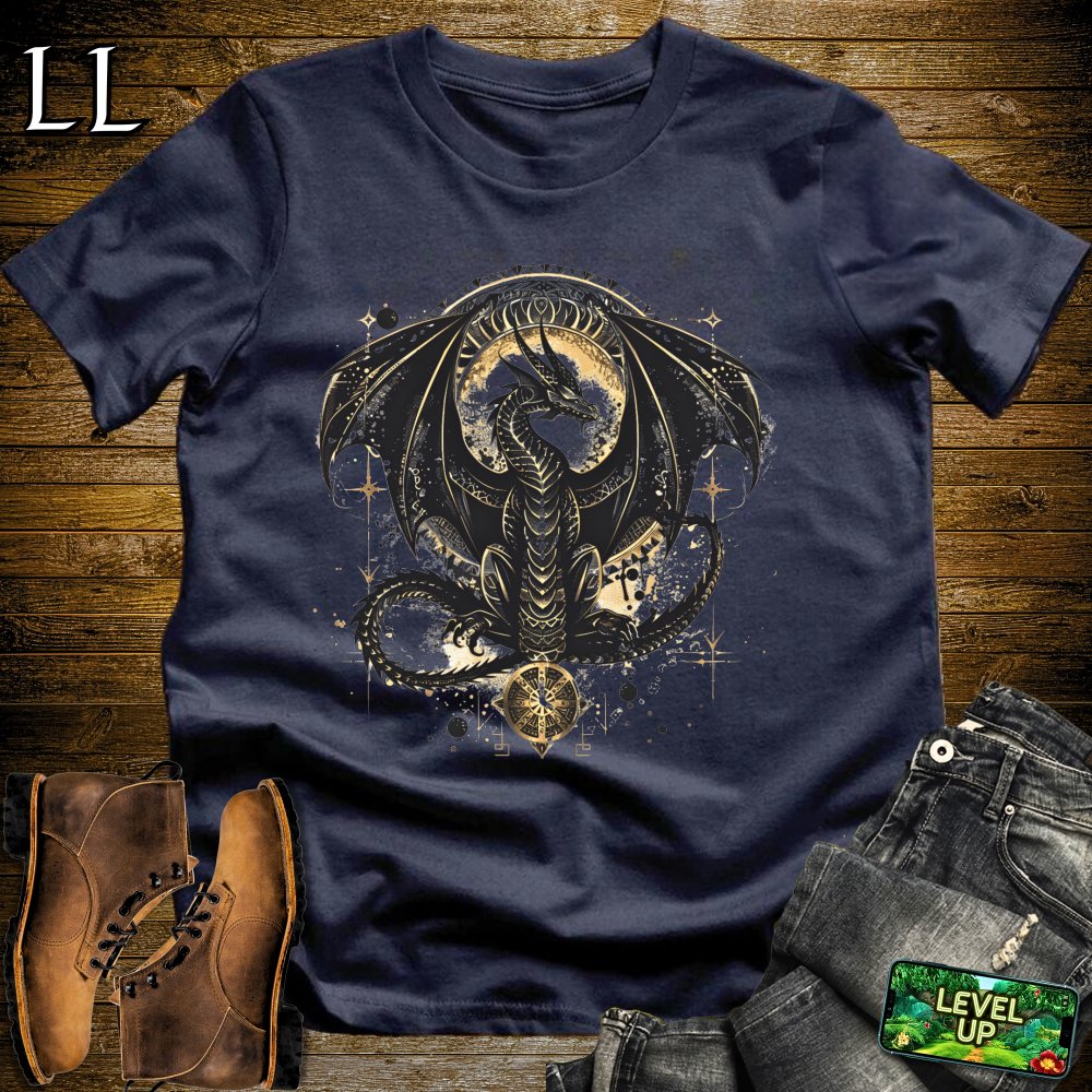 Ancient Dragon Softstyle Tee - Navy - LegacyLayers