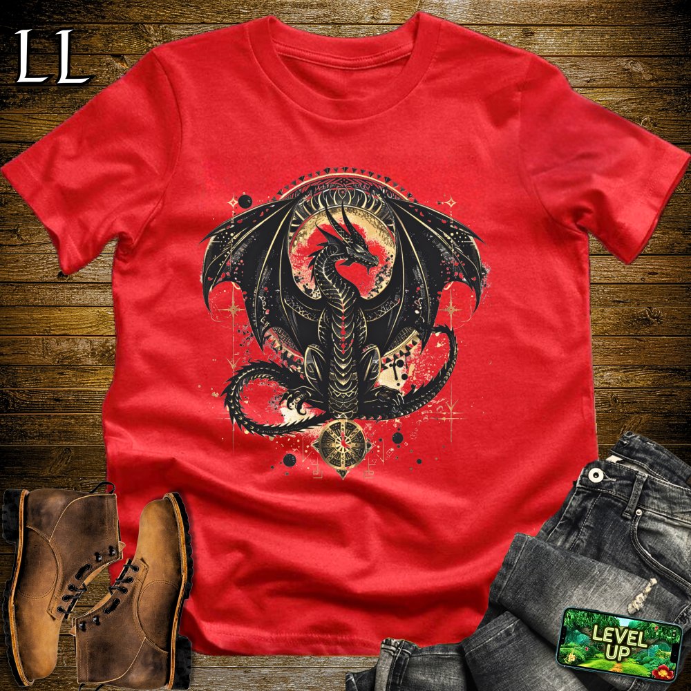 Ancient Dragon Softstyle Tee - Red - LegacyLayers