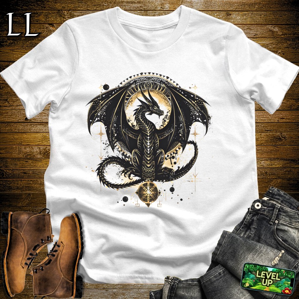 Ancient Dragon Softstyle Tee - White - LegacyLayers