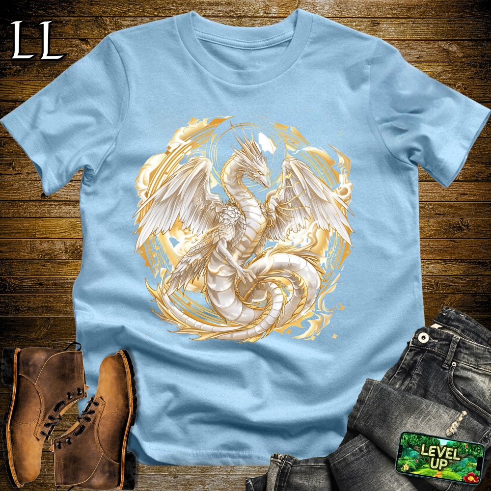 Angel Dragon Softstyle Tee - Light Blue - LegacyLayers