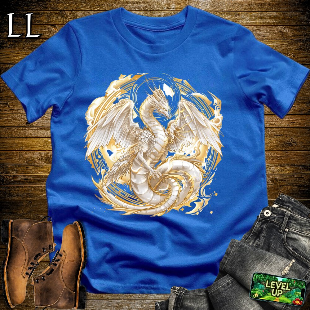 Angel Dragon Softstyle Tee - Royal - LegacyLayers