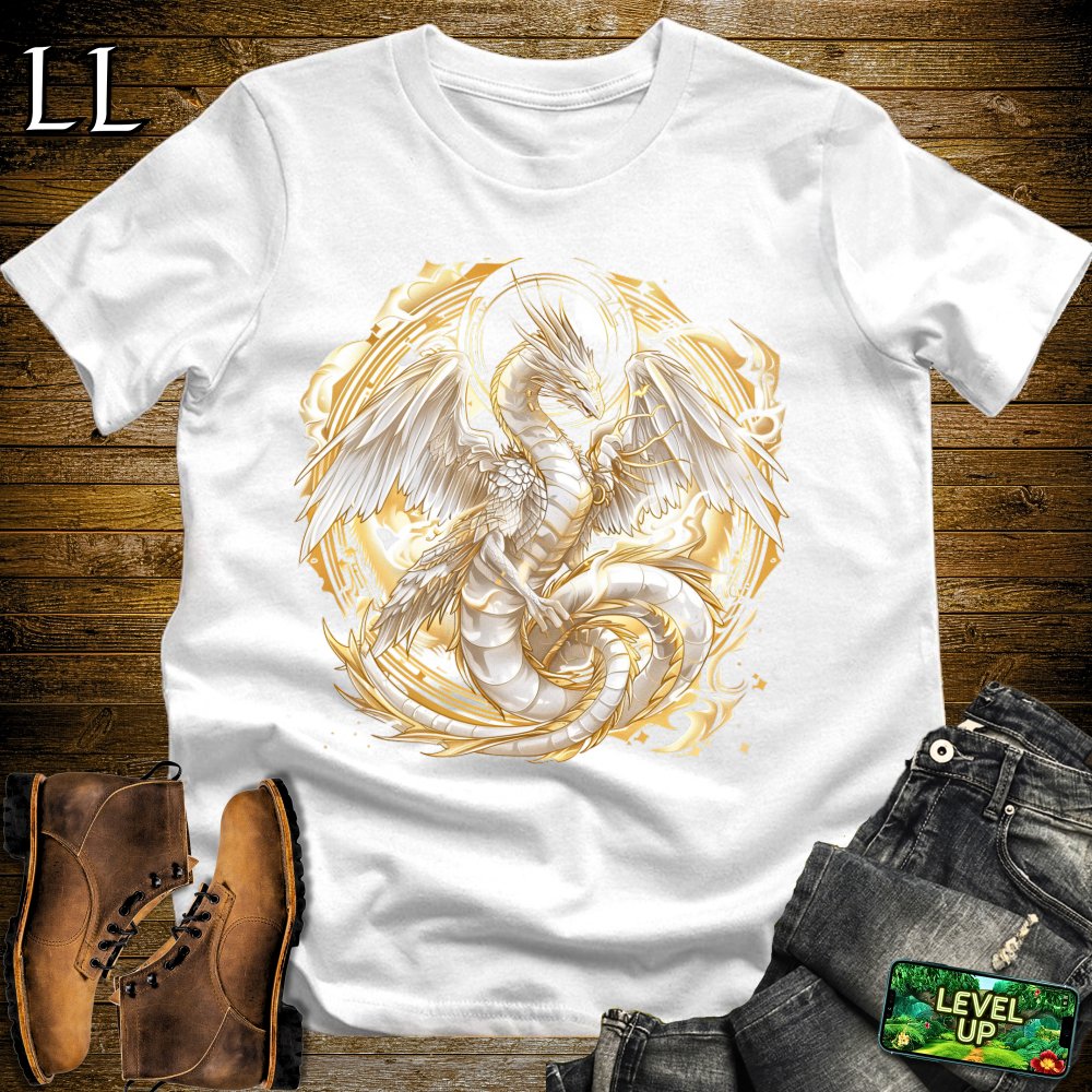 Angel Dragon Softstyle Tee - White - LegacyLayers