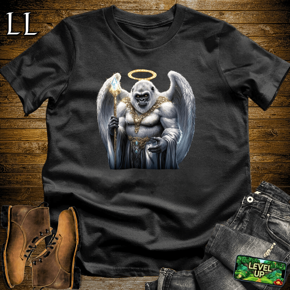 Angel Gorilla Black | Spiritual Graphic Tee