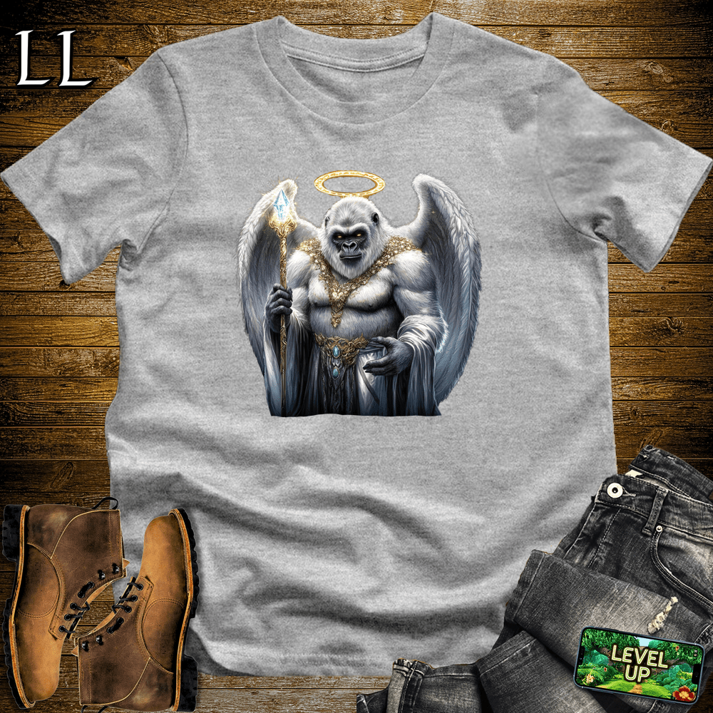Angel Gorilla Sport Grey | Spiritual Graphic Tee