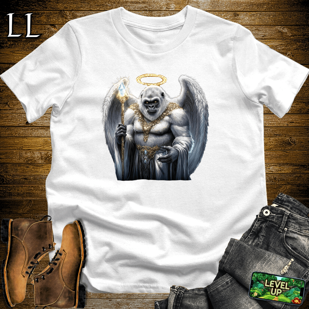 Angel Gorilla White | Spiritual Graphic Tee