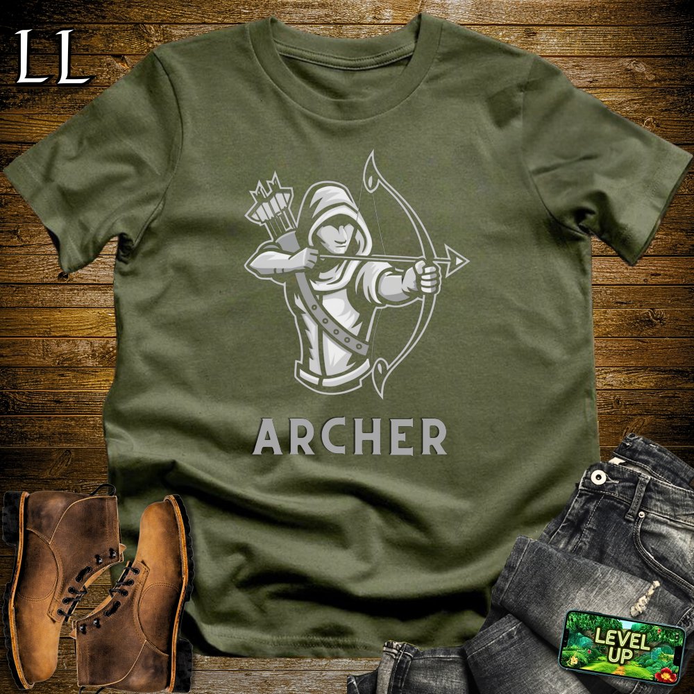 Archer Softstyle Tee - Military Green - LegacyLayers