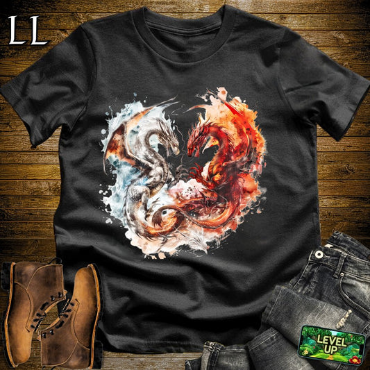 Ariel Battle Dragons Softstyle Tee - Black - LegacyLayers