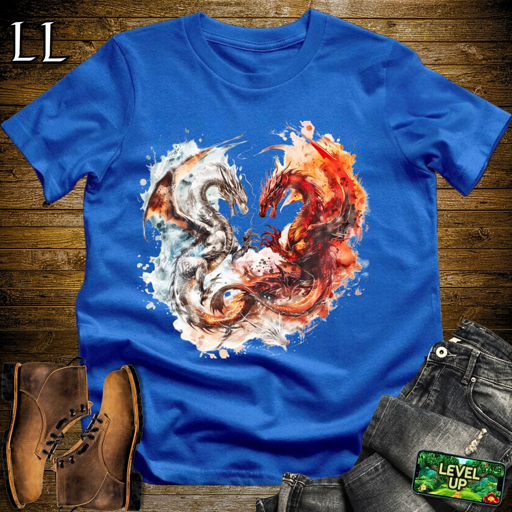 Ariel Battle Dragons Softstyle Tee - Royal - LegacyLayers