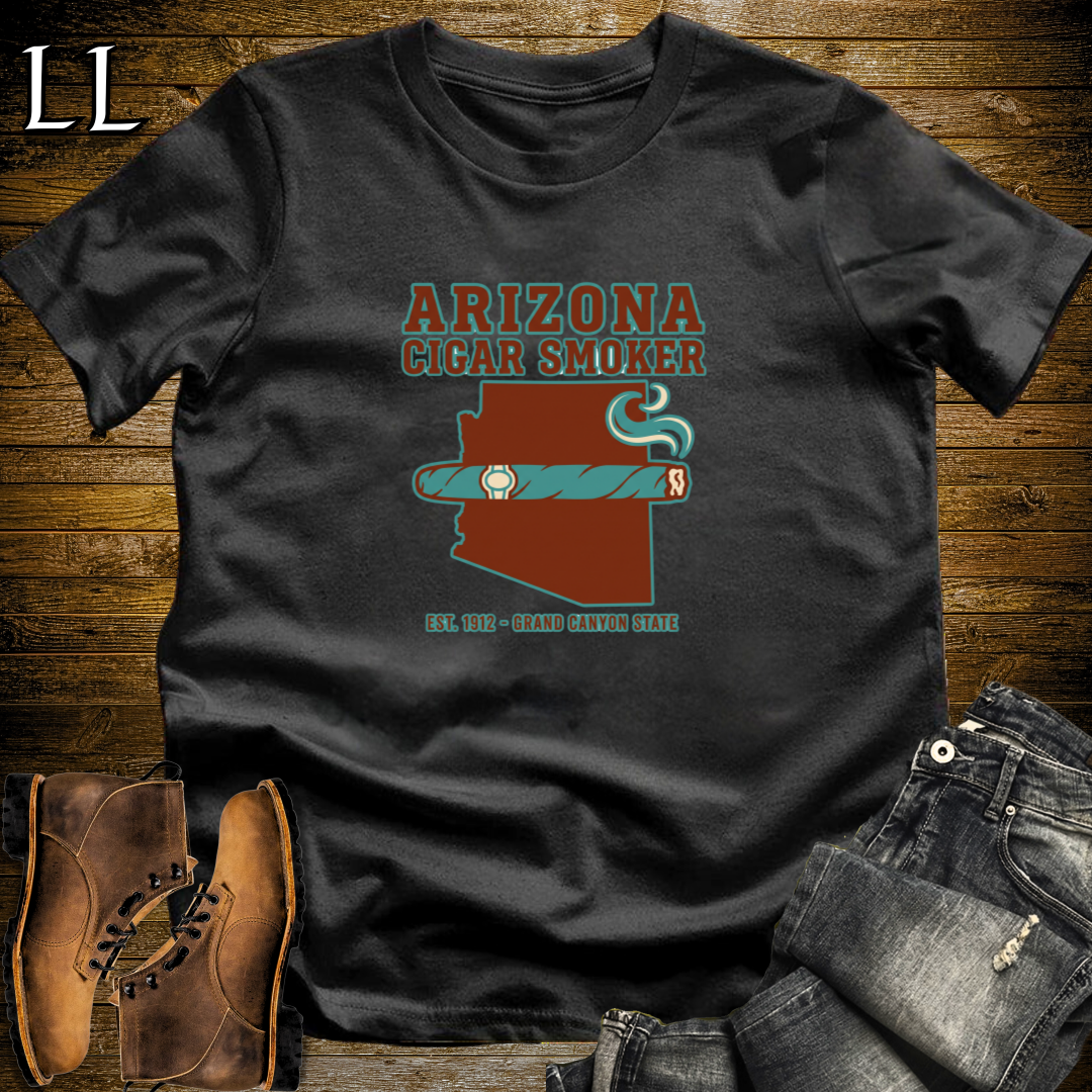 Arizona Cigar Smoker T-Shirt Black | Arizona Cigar Gift