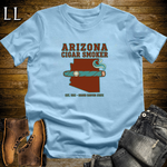 Arizona Cigar Smoker T-Shirt Light Blue | Arizona Cigar Gift