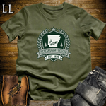 Arkansas Cigar Smoker Shield T-Shirt Military Green | Cigar Crest Shirt