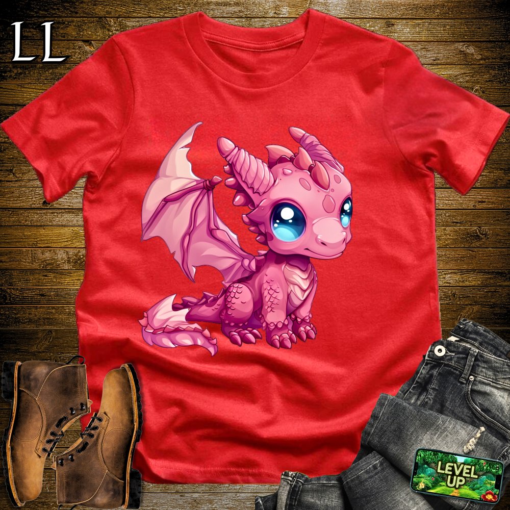 Baby Pink Dragon Softstyle Tee - Red - LegacyLayers