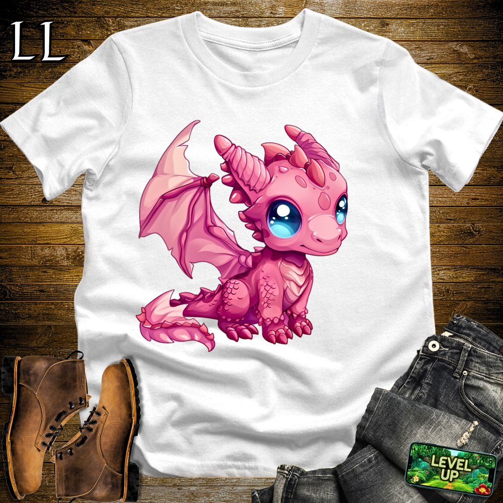 Baby Pink Dragon Softstyle Tee - White - LegacyLayers