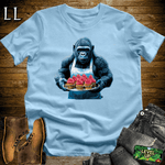 Baker Gorilla Softstyle Tee Light Blue | Funny Chef Gorilla Tee