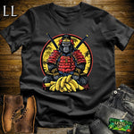 Banana Gorilla Samurai White | Funny Warrior Tee