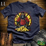 Banana Gorilla Samurai Red | Funny Warrior Tee