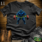 Barbell Curl Gorilla Softstyle Tee Black | Fitness Gift Tee