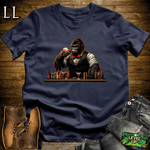 Bartender Gorilla Softstyle Tee Navy | Cigar Lover Gift