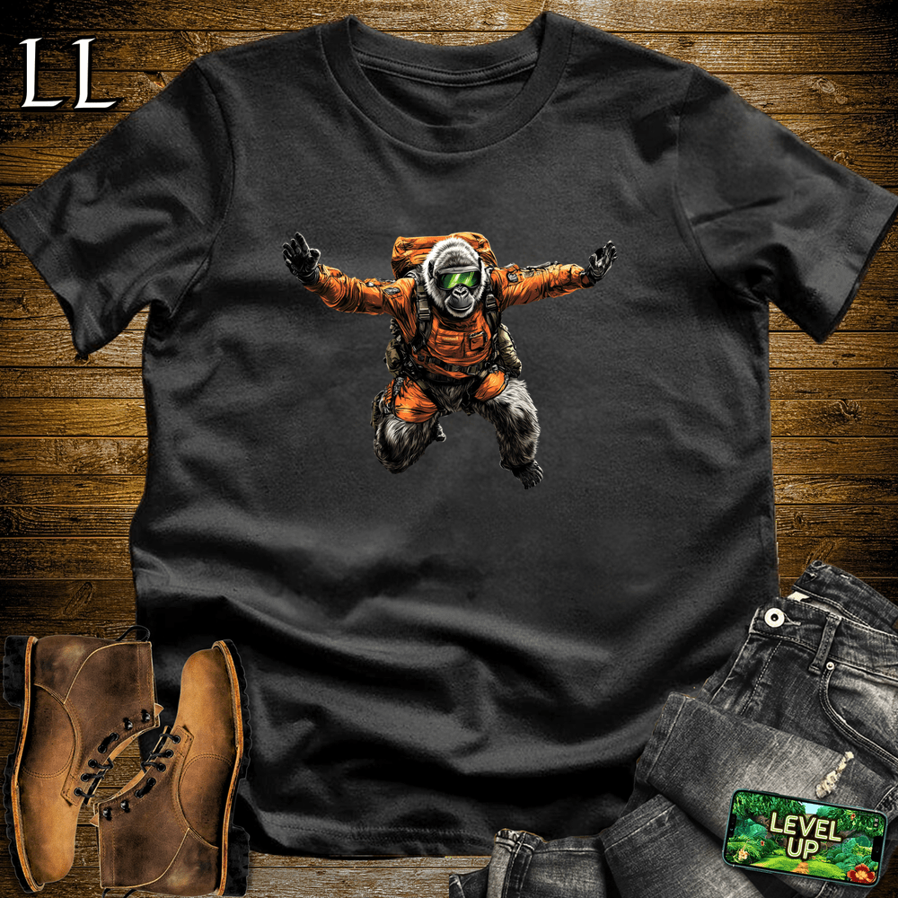 Base Jump Gorilla Black | Extreme Sport Tee