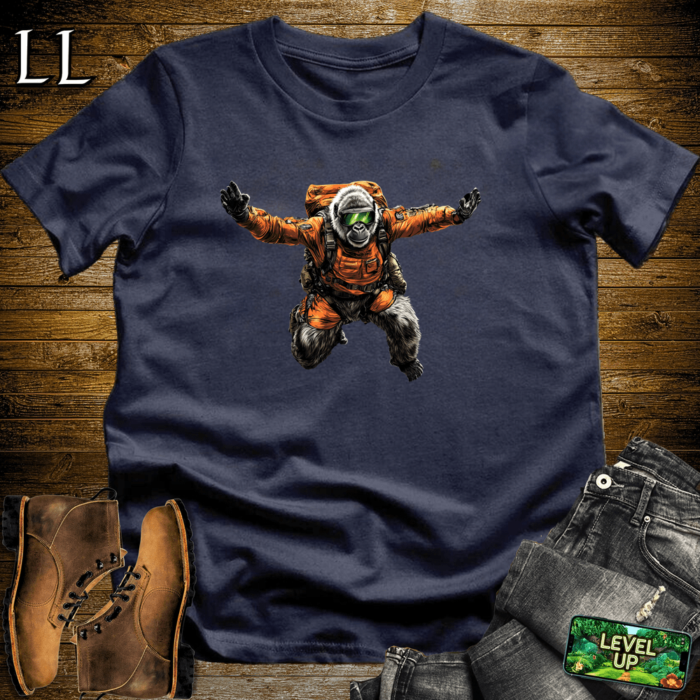 Base Jump Gorilla Navy | Extreme Sport Tee