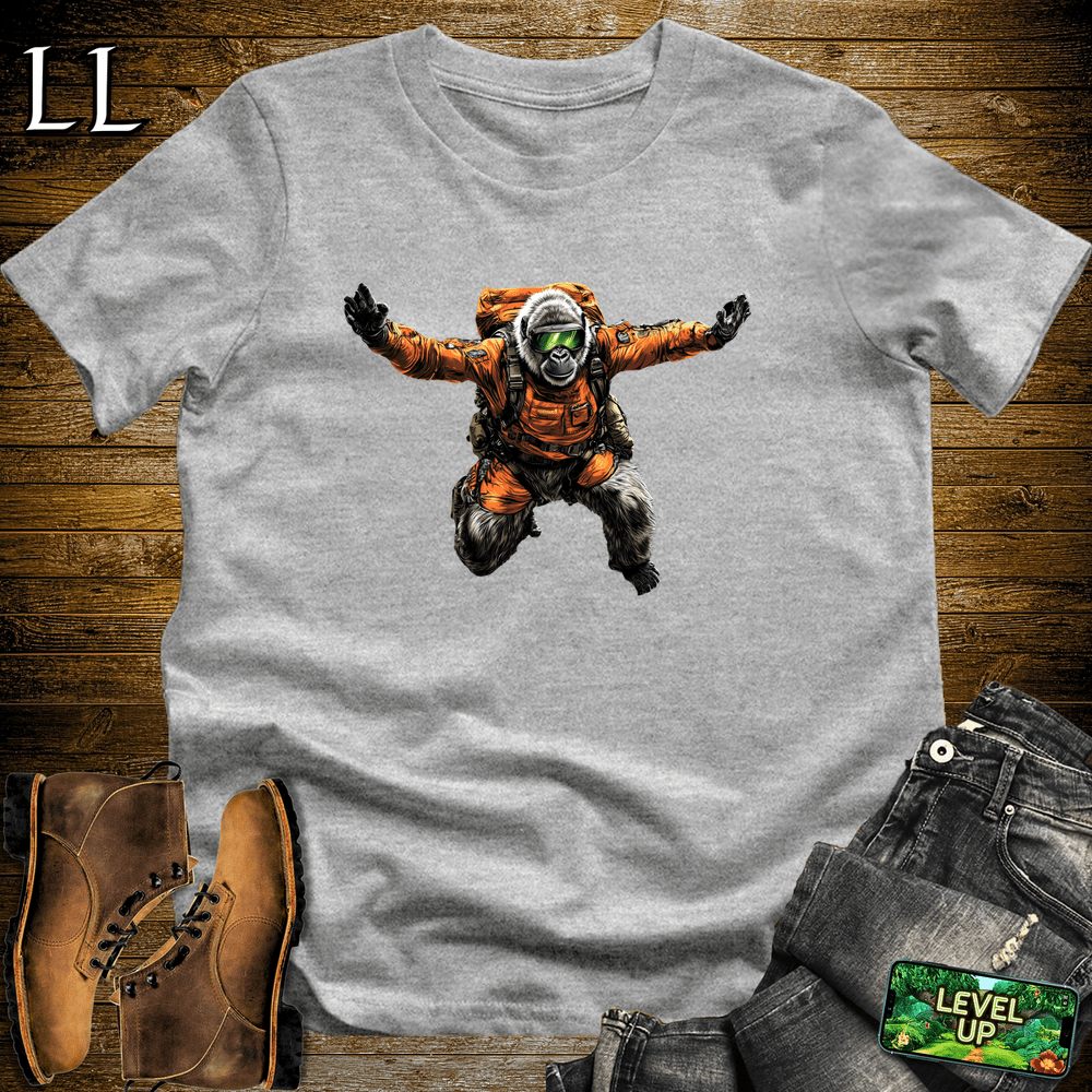 Base Jump Gorilla Sport Grey | Extreme Sport Tee
