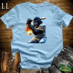 Baseball Gorilla Softstyle Tee Light Blue | Sports Fan Gift